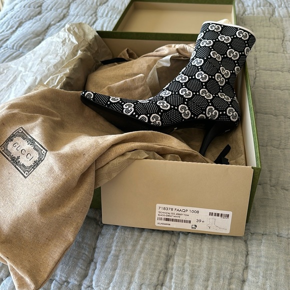 Gucci boot, black-great white, size 39 - Picture 1 of 3
